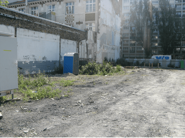 Démolition des anciens locaux